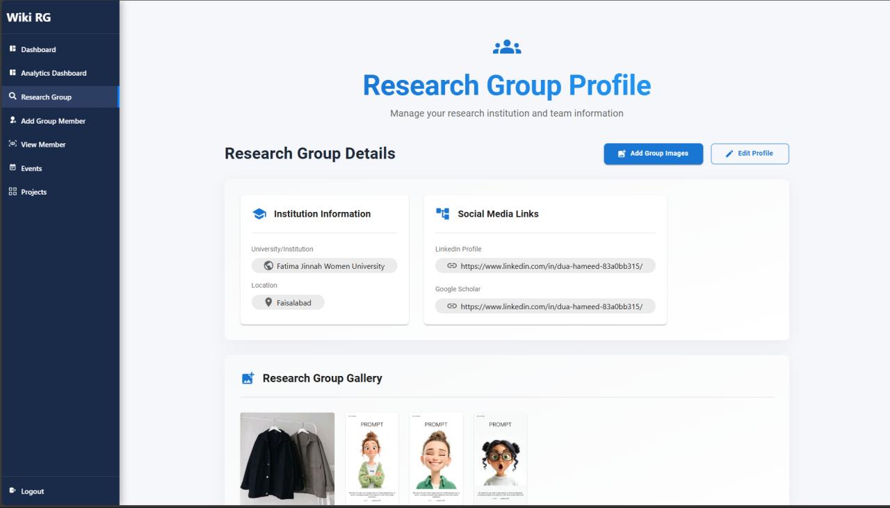 Research Group Profile